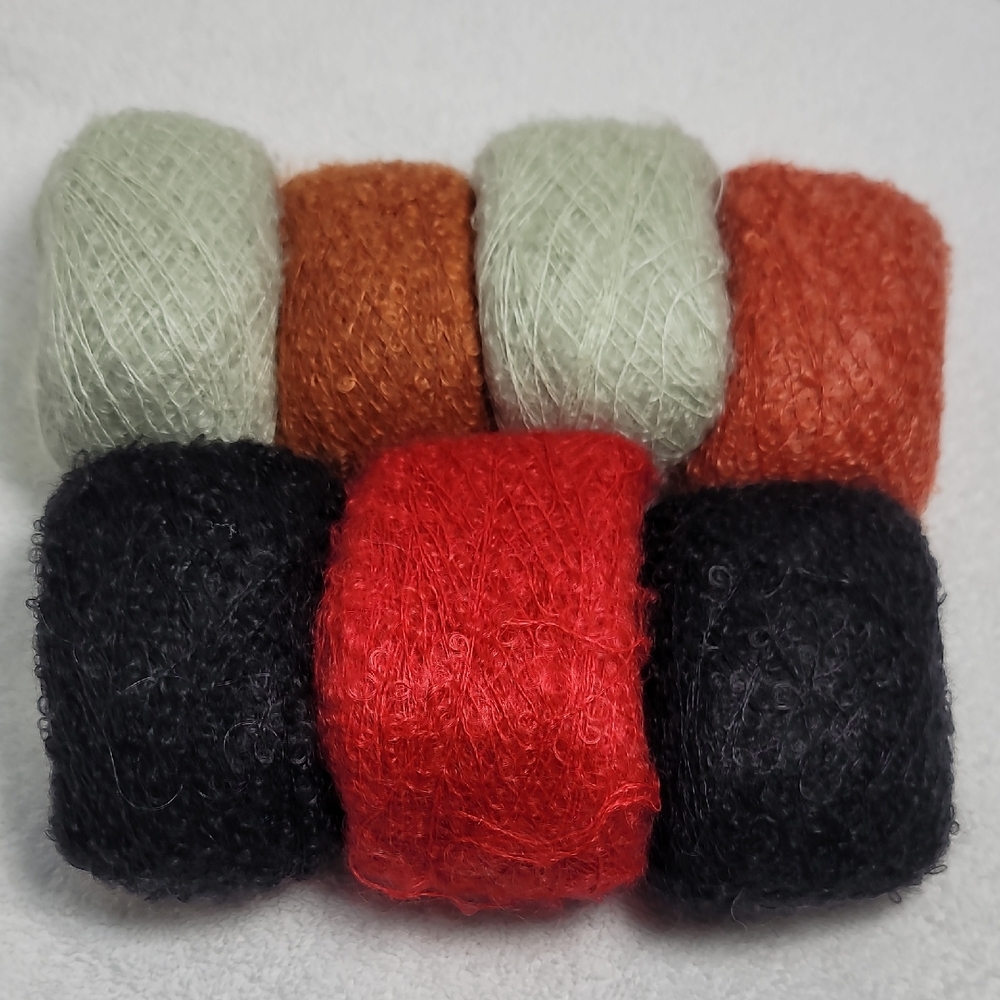 Be Sweet Yarn - Red, Black, Green, Orange - Extra Fine